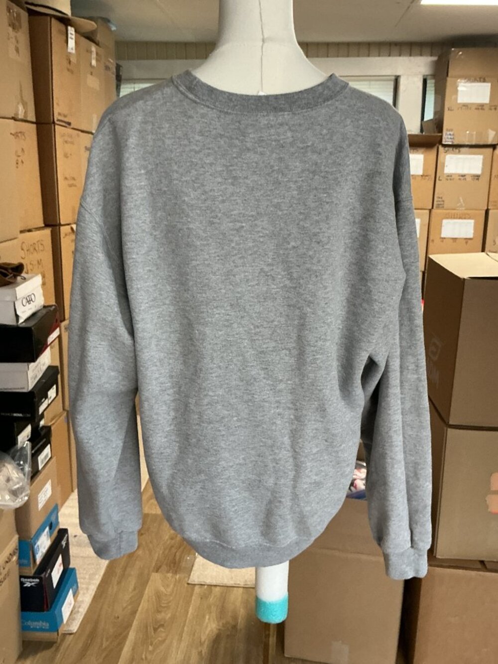 Jerzees NuBlend Christian Faith Crewneck Sweatshirt Gray The Struggle Is Real L - Picture 7 of 9